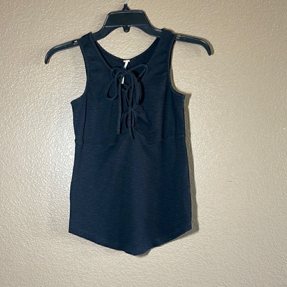Free People Emmy Lou Lace-Up Tank Top size small